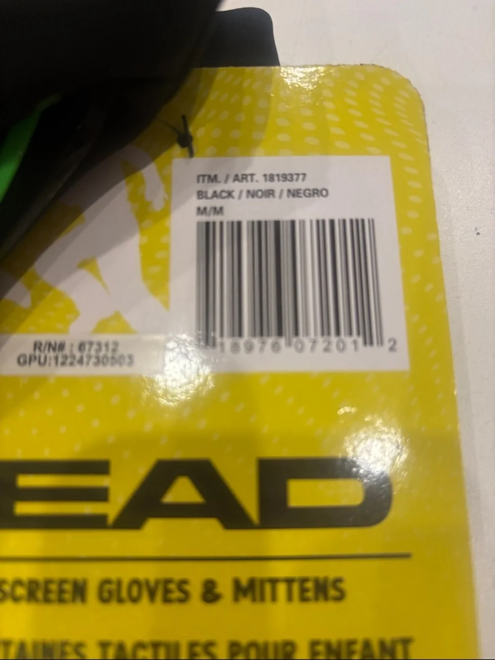 HEAD Dark Gloves size M